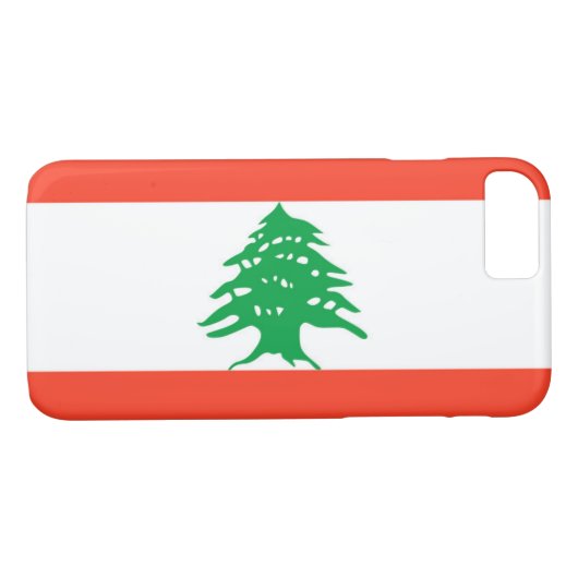 Coques Case-Mate iPhone Drapeau du Liban (Dos (Horizontal))
