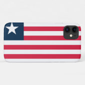 Coques Case-Mate iPhone Drapeau du Libéria (Dos (Horizontal))