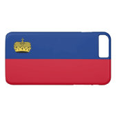 Coques Case-Mate iPhone Drapeau du Liechtenstein (Dos (Horizontal))