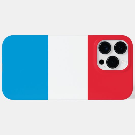 Coques Case-Mate iPhone Drapeau du Luxembourg (Verso (horizontal))