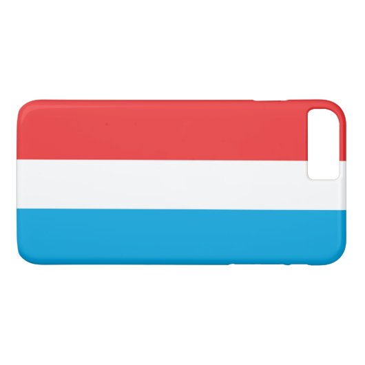Coques Case-Mate iPhone Drapeau du Luxembourg (Dos (Horizontal))