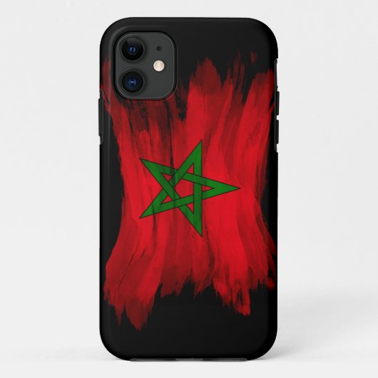 Coques Case-Mate iPhone Drapeau du Maroc bracelet, drapeau national (Dos)