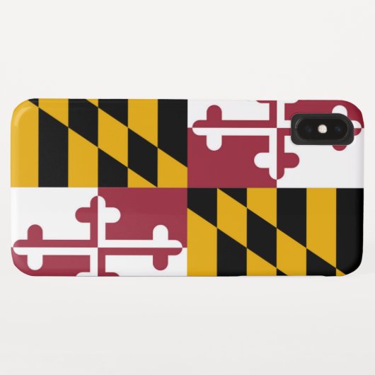 Coques Case-Mate iPhone Drapeau du Maryland (Dos (Horizontal))