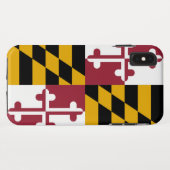 Coques Case-Mate iPhone Drapeau du Maryland (Dos (Horizontal))