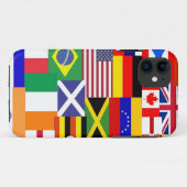 Coques Case-Mate iPhone Drapeau du monde collage (Dos (Horizontal))