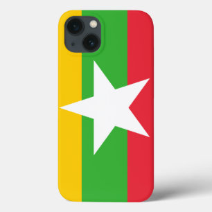 Etui iPhone 13 Drapeau du Myanmar