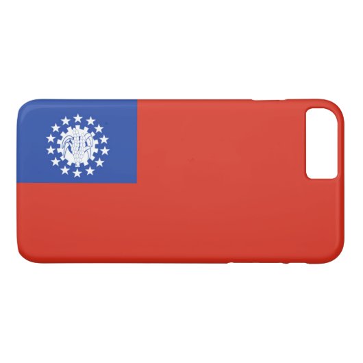 Coques Case-Mate iPhone Drapeau du Myanmar (Dos (Horizontal))