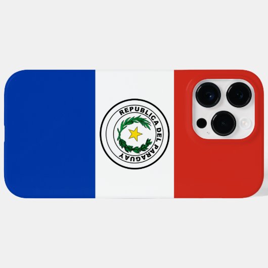 Coques Case-Mate iPhone Drapeau du Paraguay (Verso (horizontal))