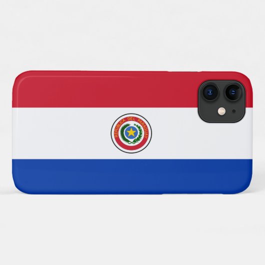 Coques Case-Mate iPhone Drapeau du Paraguay (Dos (Horizontal))