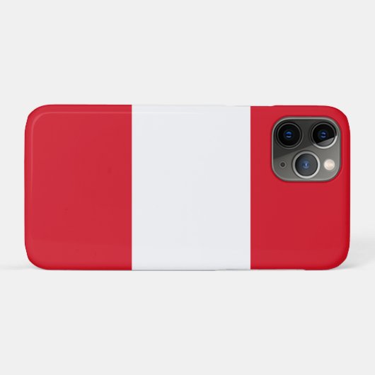 Coques Case-Mate iPhone Drapeau du Pérou (Dos (Horizontal))