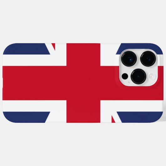 Coques Case-Mate iPhone Drapeau du Royaume-Uni (Verso (horizontal))