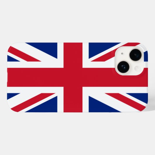 Coques Case-Mate iPhone Drapeau du Royaume-Uni (Verso (horizontal))