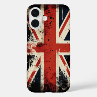Coques iPhone 16 Drapeau du Royaume-Uni