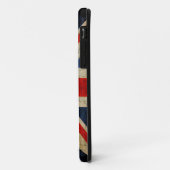 Coques Case-Mate iPhone Drapeau du Royaume-Uni grunge (Dos/Gauche)
