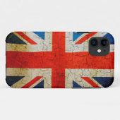 Coques Case-Mate iPhone Drapeau du Royaume-Uni grunge (Dos (Horizontal))