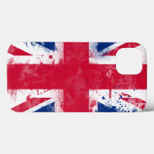 Coques Case-Mate iPhone Drapeau du Royaume-Uni ou de l'Union Jack (Verso (horizontal))