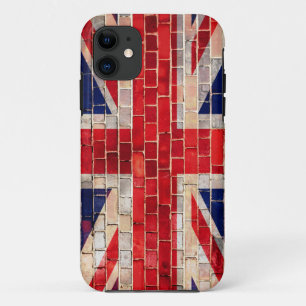 Etui iPhone Case-Mate Drapeau du Royaume-Uni sur le mur de brique iphone