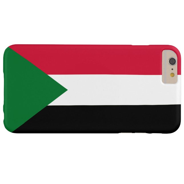 Coques Case-Mate iPhone Drapeau du Soudan (Dos (Horizontal))