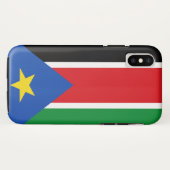 Coques Case-Mate iPhone Drapeau du Sud-Soudan (Dos (Horizontal))