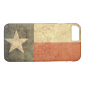 Coques Case-Mate iPhone Drapeau du Texas - Grunge (Dos (Horizontal))