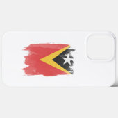 Coques Case-Mate iPhone Drapeau du Timor oriental, drapeau national (Verso (horizontal))