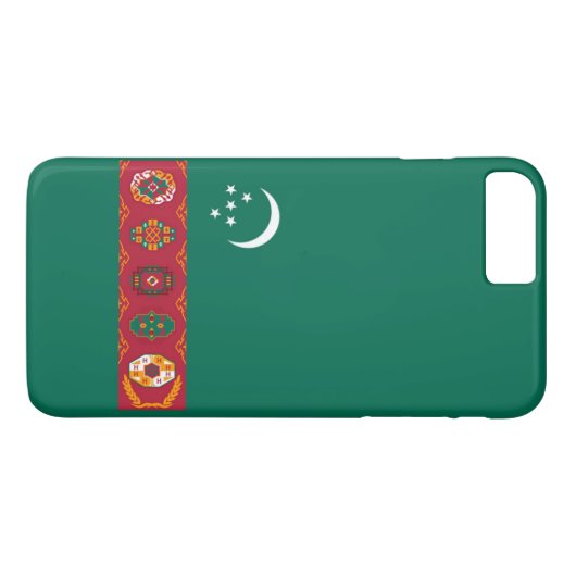 Coques Case-Mate iPhone Drapeau du Turkménistan (Dos (Horizontal))