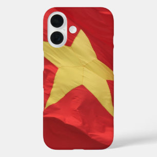 Coques iPhone 16 drapeau du vietnam rouge