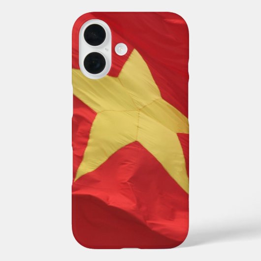 Coques Case-Mate iPhone drapeau du vietnam rouge (Verso)