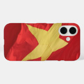 Coques Case-Mate iPhone drapeau du vietnam rouge (Verso (horizontal))
