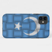 Coques Case-Mate iPhone Drapeau du Xinjiang (Dos (Horizontal))