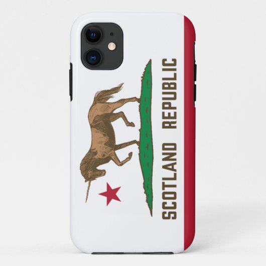 Coques Case-Mate iPhone Drapeau écossais Californie Unicorne (Dos)