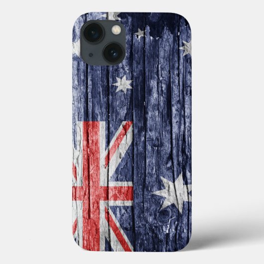 Coques Case-Mate iPhone drapeau en bois d'Australie (Verso)