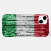 Coques Case-Mate iPhone Drapeau en bois d'Italie (Verso (horizontal))