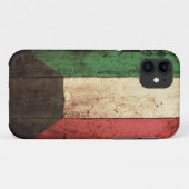 Coques Case-Mate iPhone Drapeau en bois du Kowéit (Dos (Horizontal))