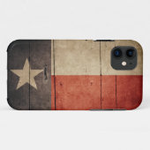 Coques Case-Mate iPhone Drapeau en bois rocailleux du Texas (Dos (Horizontal))