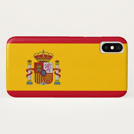 Coques Case-Mate iPhone Drapeau espagnol (Espagne) (Dos (Horizontal))
