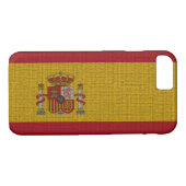 Coques Case-Mate iPhone Drapeau espagnol tendance cool burlap (Dos (Horizontal))