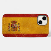 Coques Case-Mate iPhone Drapeau espagnol Vintage Grunge (Verso (horizontal))
