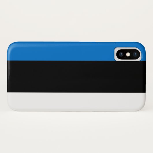 Coques Case-Mate iPhone Drapeau estonien (Dos (Horizontal))