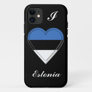 Coque iPhone 11 Drapeau estonien de l'Estonie