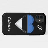 Coques Case-Mate iPhone Drapeau estonien de l'Estonie (Dos (Horizontal))