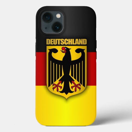 Coques Case-Mate iPhone Drapeau et armoiries de Deutschland (Verso)