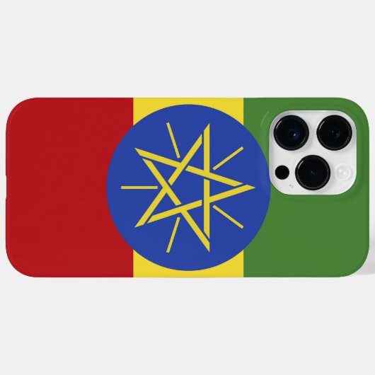 Coques Case-Mate iPhone Drapeau éthiopien (Verso (horizontal))