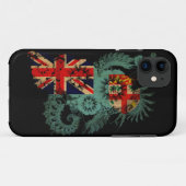 Coques Case-Mate iPhone Drapeau fidjien (Dos (Horizontal))