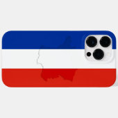 Coques Case-Mate iPhone drapeau français (Verso (horizontal))
