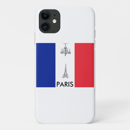 Coques Case-Mate iPhone Drapeau français à thème Paris (Dos)