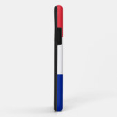 Coques Case-Mate iPhone Drapeau français et monogramme fille (Dos/Droite)