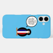 Coques Case-Mate iPhone Drapeau français parlant Mme Penguin (Verso (horizontal))