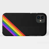 Coques Case-Mate iPhone Drapeau Gay pride subtil LGBT Arc-en-ciel Diagonal (Dos (Horizontal))