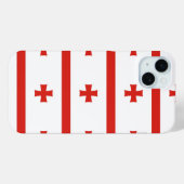 Coques Case-Mate iPhone Drapeau Georgia Sakartvelo motif (Verso (horizontal))